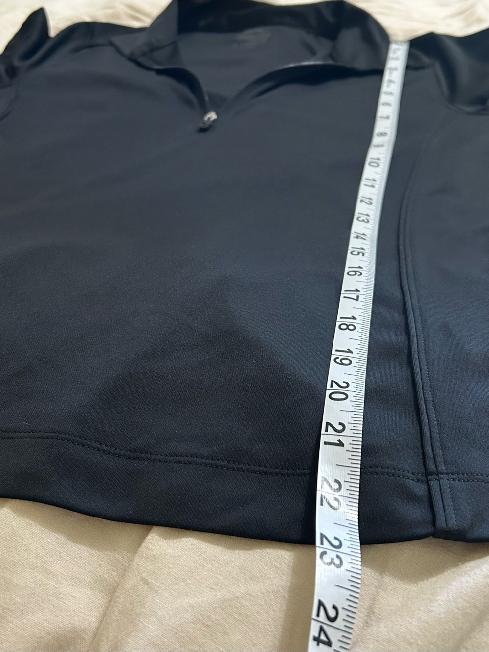 Slazenger Black Golf Polo Athletic Zip Front shirt - Picture 6 of 7